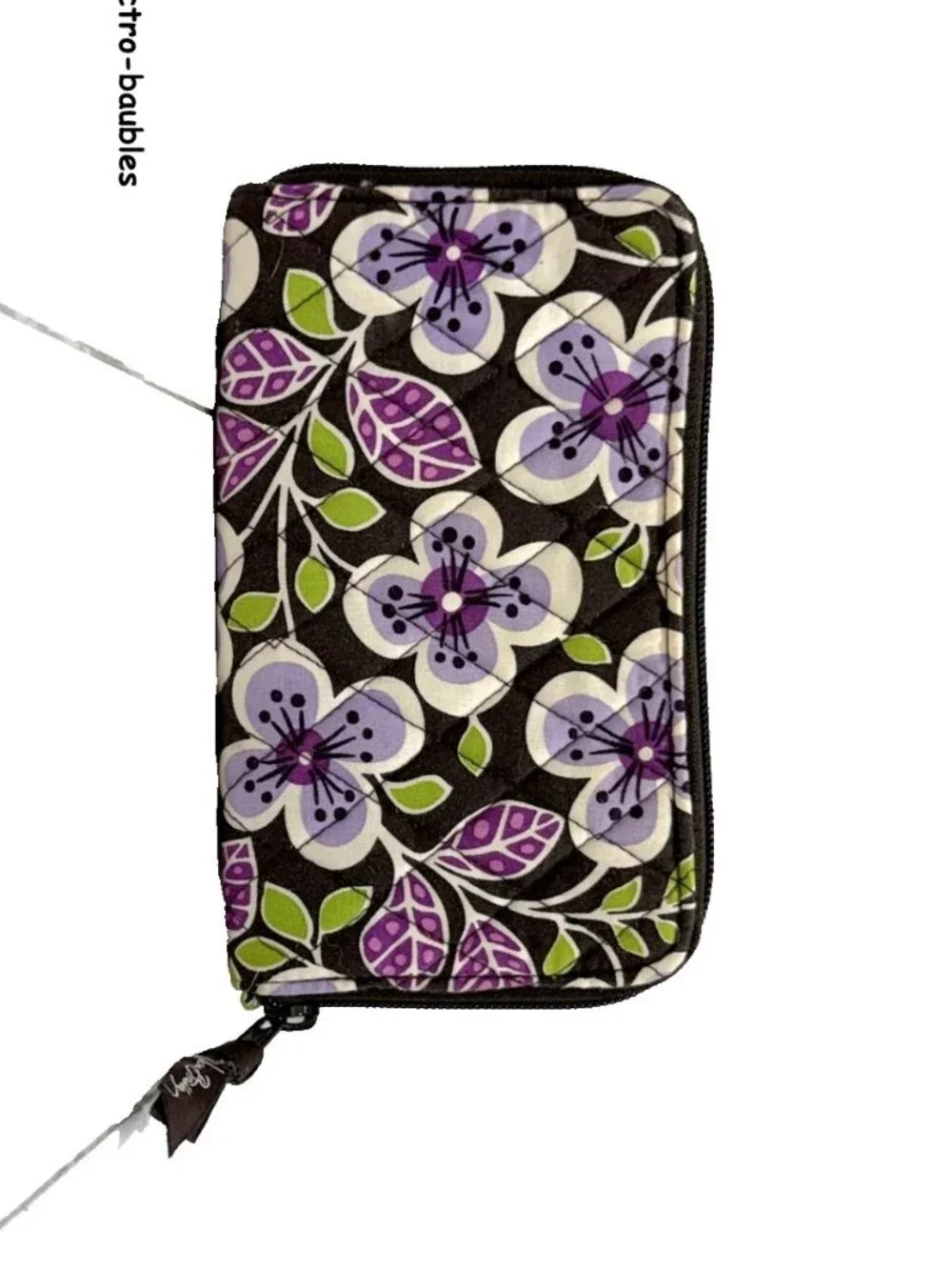 VERA BRADLEY Plum Petals Zip Around Wallet - MINT - Picture 8 of 8